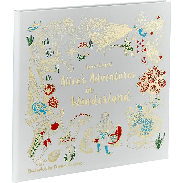 "Alice's Adventures in Wonderland" Book in Ice Bonded Leather