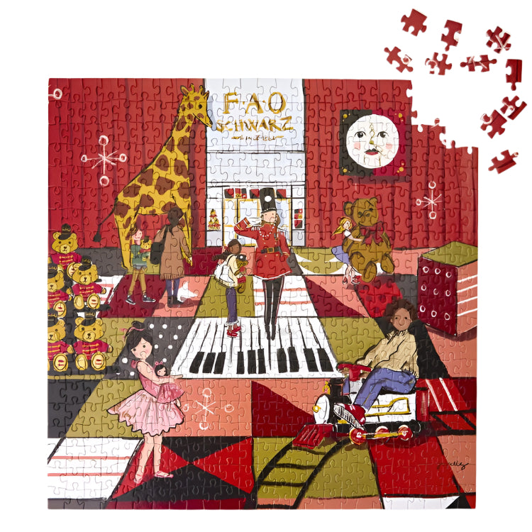 FAO Schwarz Twinkling Toyland 500 Piece Puzzle
