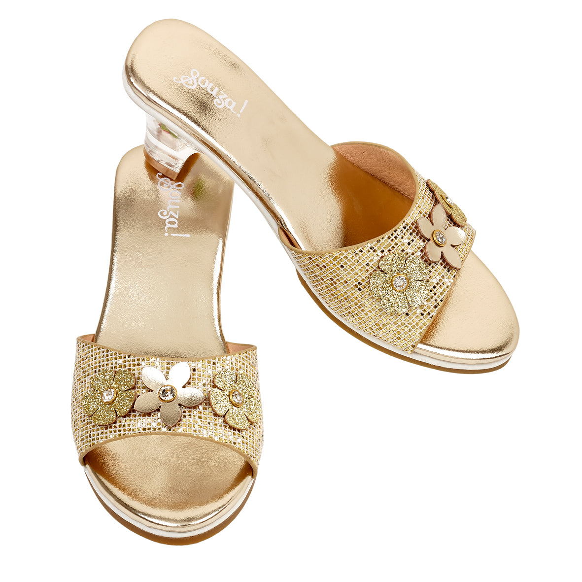 High-Heel Ellina Slipper (Gold) - Size 8-9