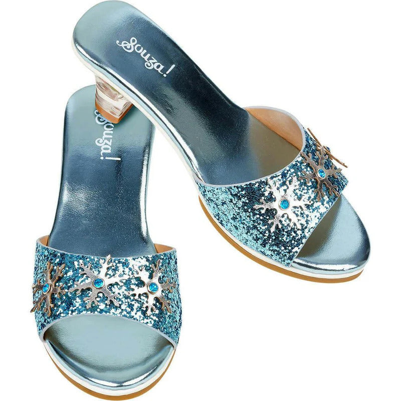 High-Heel Ice Queen Slipper (Blue) - Size 8-9