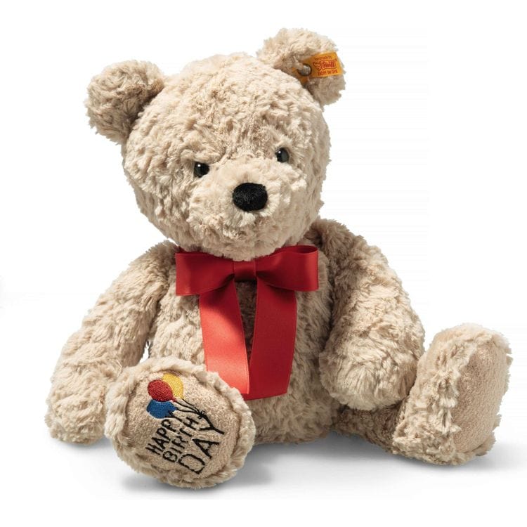 Jimmy “Happy Birthday” Teddy Bear with Bow