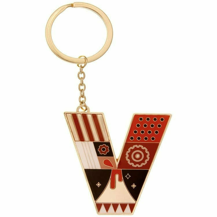 Small Initial FAO Keychain - Letter V