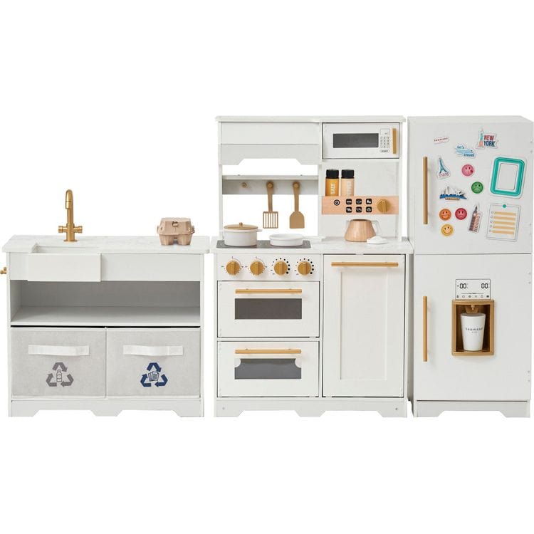 Little Chef Atlanta Modular Play Kitchen - White/Gold