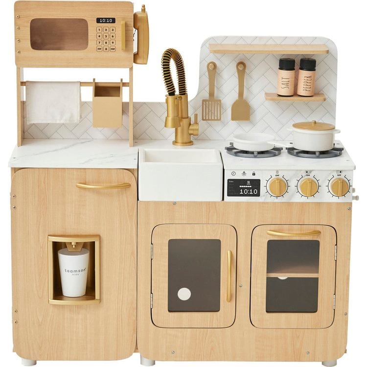 Little Chef Cyprus Play Kitchen with 14-Piece Accessory Set