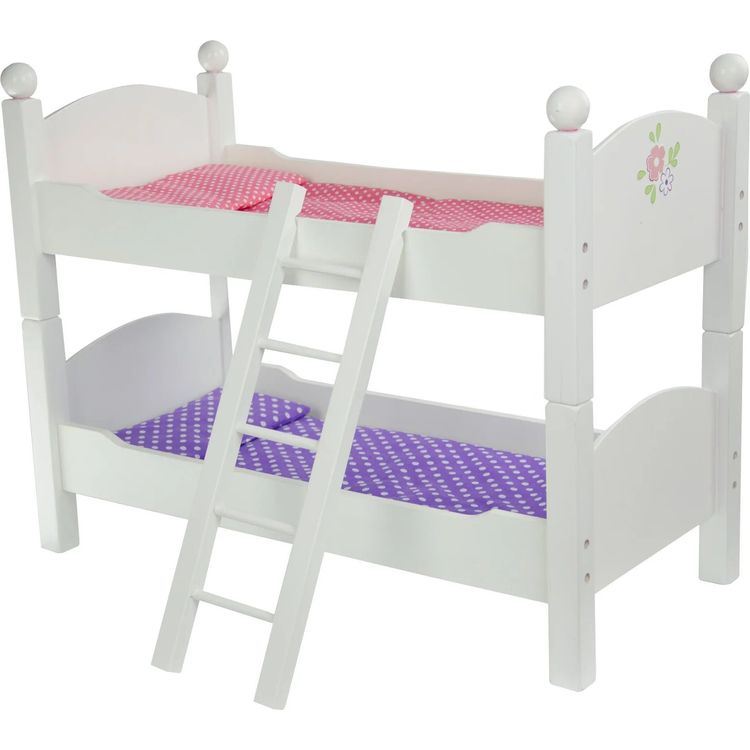 Little Princess 18" Doll Double Bunk Bed - Grey