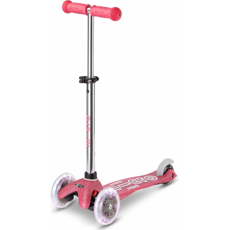 Micro Mini Glitter LED Scooter - Pink