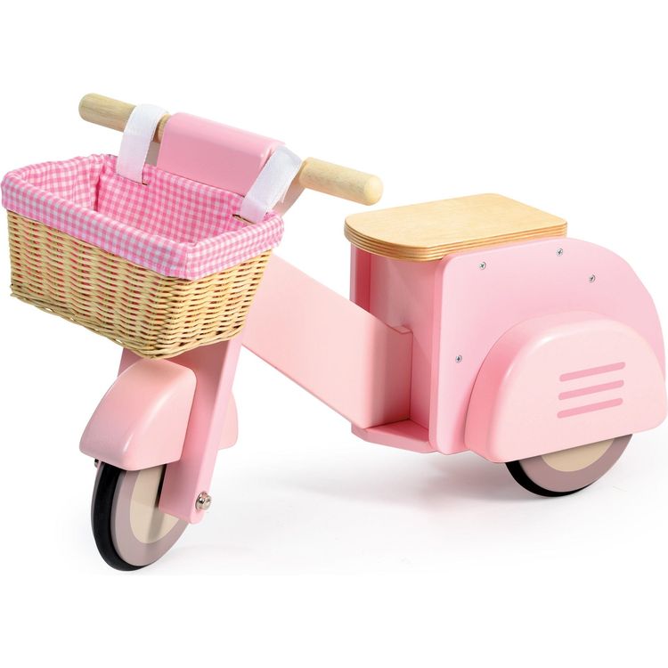 Pink Scooter with Basket