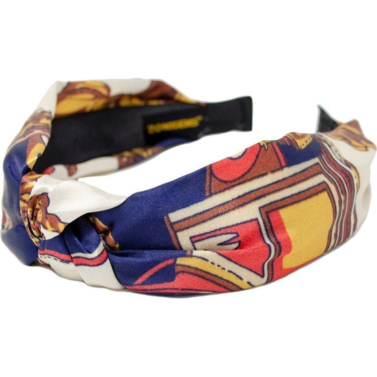 Silk Knot Headband - Blue