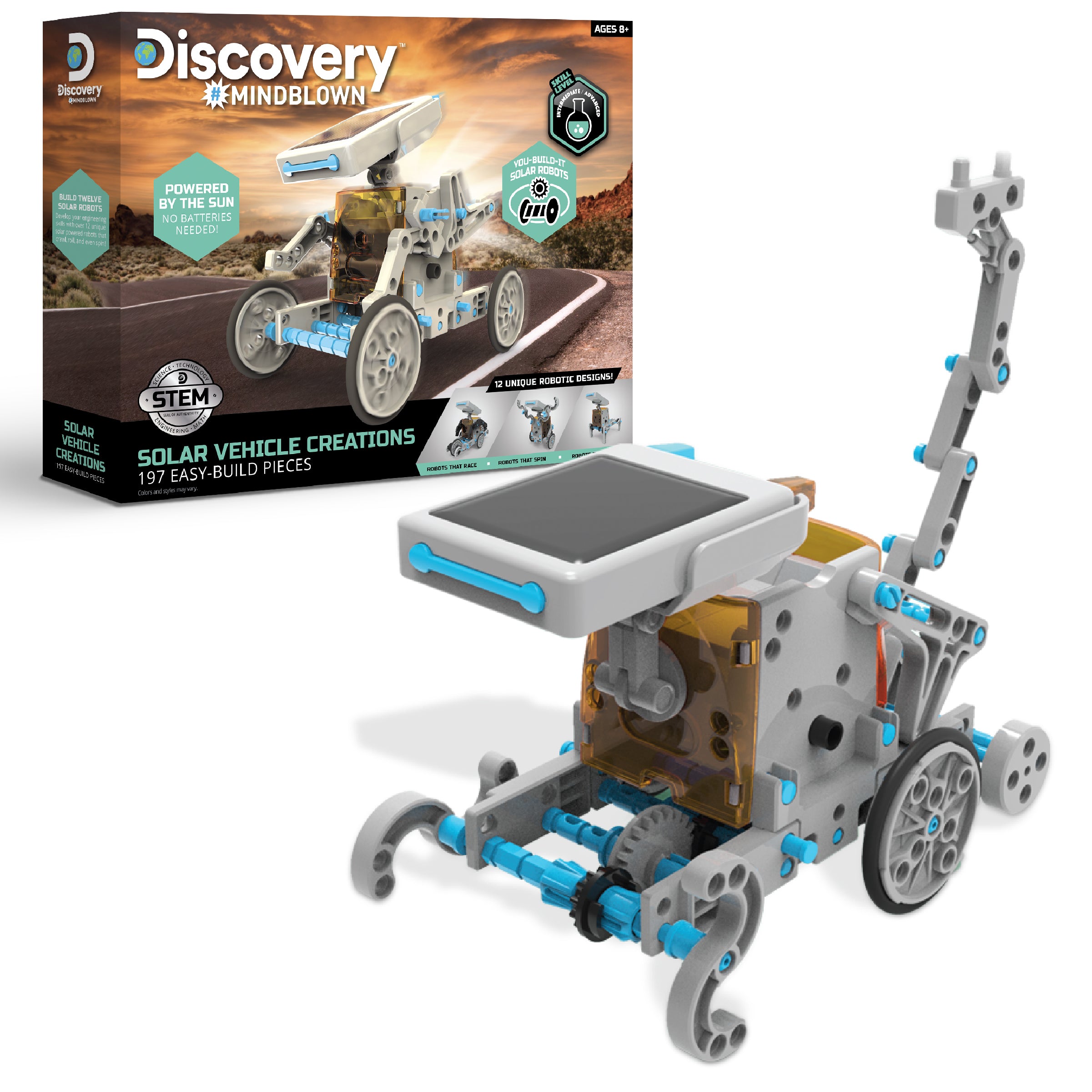 Solar Vehicle Creation Easy-Build Kit - 197 Pieces