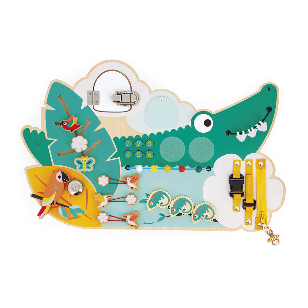 Tropik Crocodile Multi-Activity Busy Board